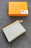 Louis Vuitton Monogram Pouch Voyage (Sage Green / Tan Vachetta Trim)
