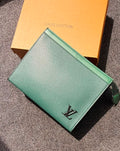 Louis Vuitton Taiga Leather Pouch Voyage (Emerald Green)