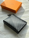 Louis Vuitton Damier Graphite Pouch Voyage (Black / Charcoal Grey)