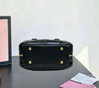 Miu Miu Patchwork Leather Top-Handle Bag (Black)