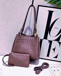Bottega Veneta Small Andiamo Intrecciato Leather Shoulder Bag (Taupe / Mauve Brown)