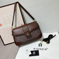 Aigner Adoria Monogram Shoulder Bag (Brown / Brown Monogram Canvas)