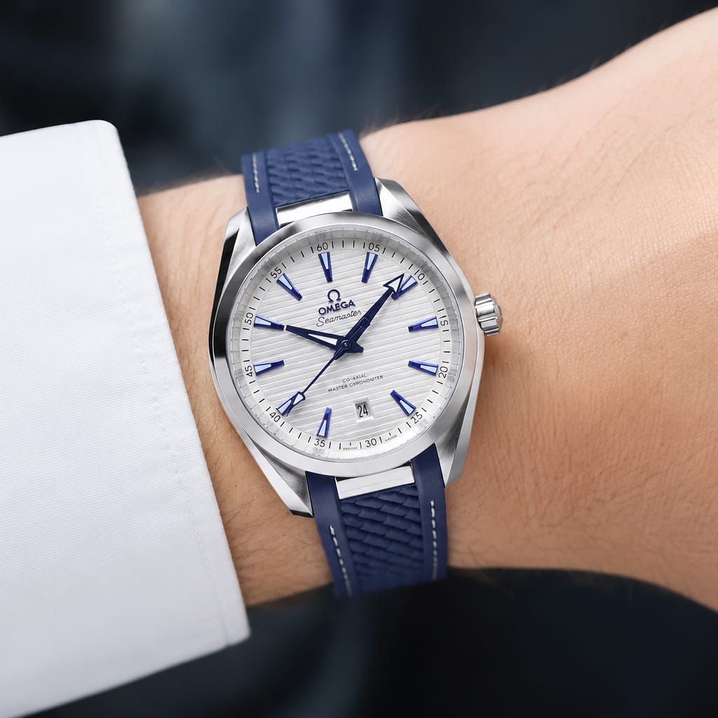 Omega Seamaster Aqua Terra 150M Co-Axial Master Chronometer (Silver / Blue / Steel)