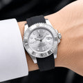 Rolex Submariner Date Silver Dial (Silver / Steel / Black Rubber)