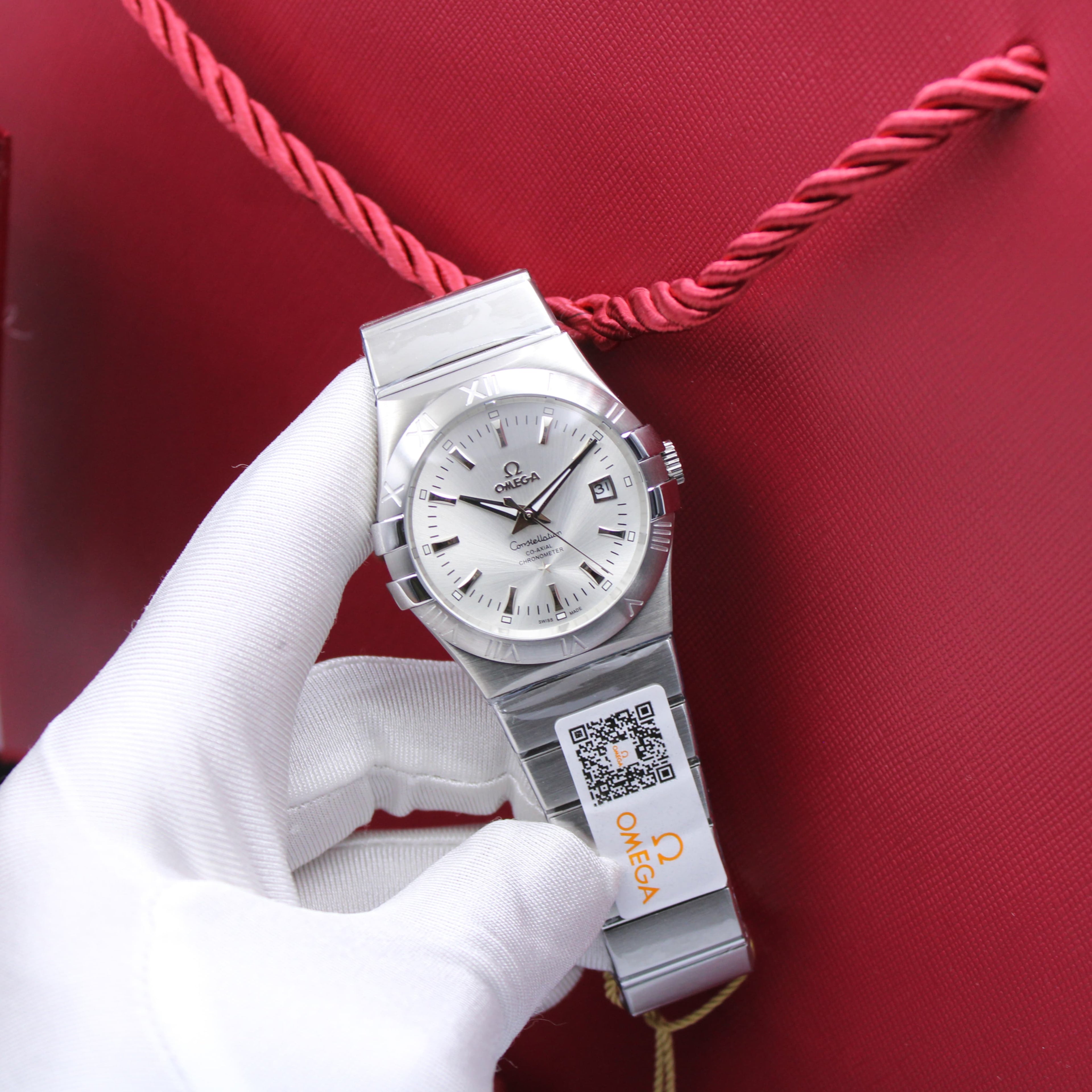 Omega Constellation Co-Axial Chronometer (Silver / Steel)