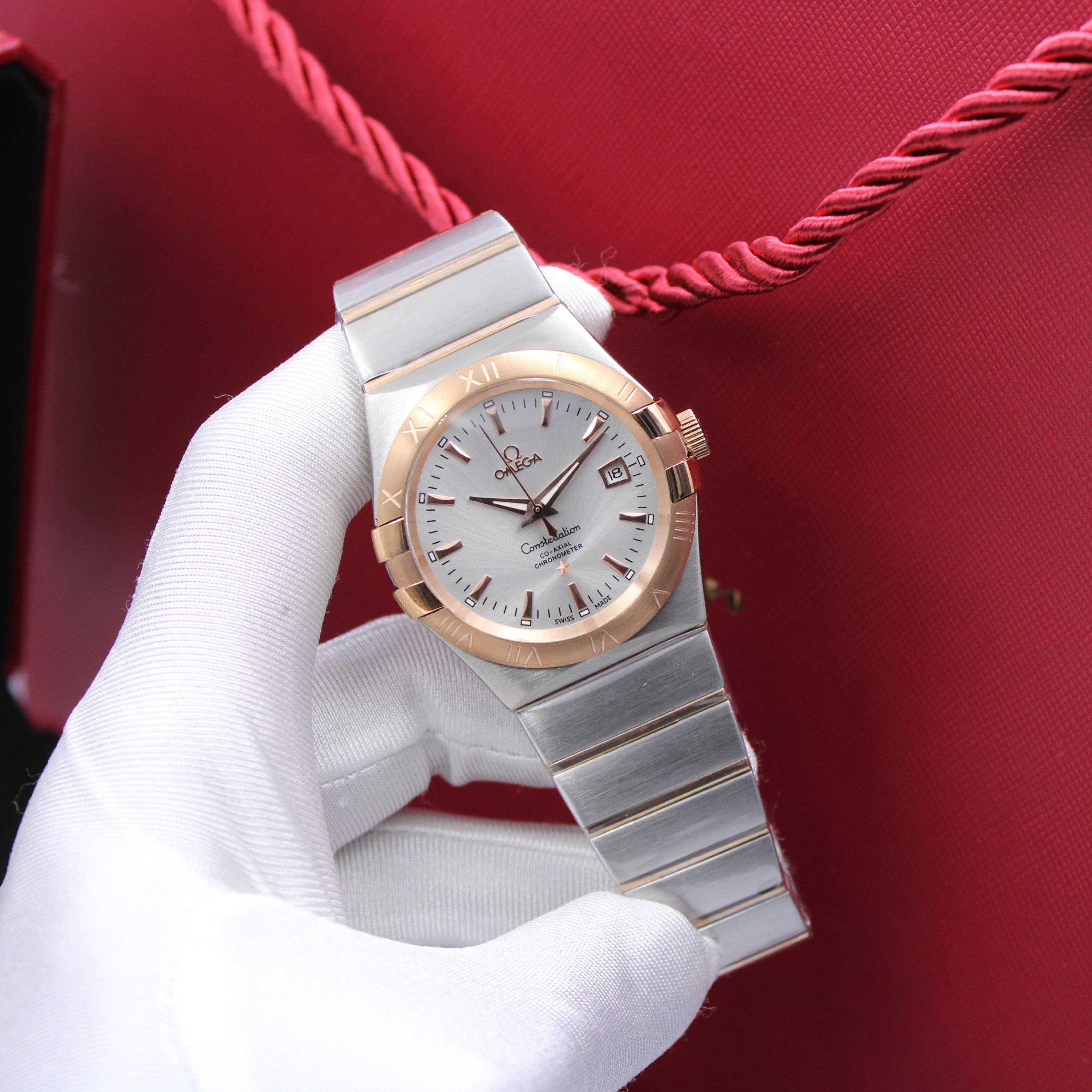 Omega Constellation Co-Axial Chronometer (Two-Tone Rose Gold & Silver)