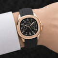 Patek Philippe Aquanaut Annual Calendar (Black / Rose Gold)