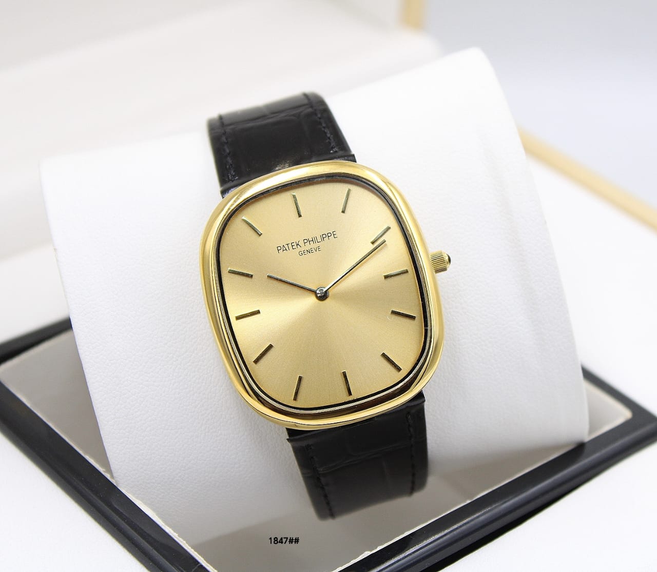 Patek Philippe Golden Ellipse Watch (Gold / Black)